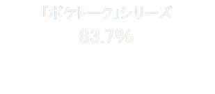 「ポケトーク」シリーズ
83.7％


